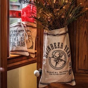 PRIMITIVES BY KATHY Vintage Sack Style Hanging Bag